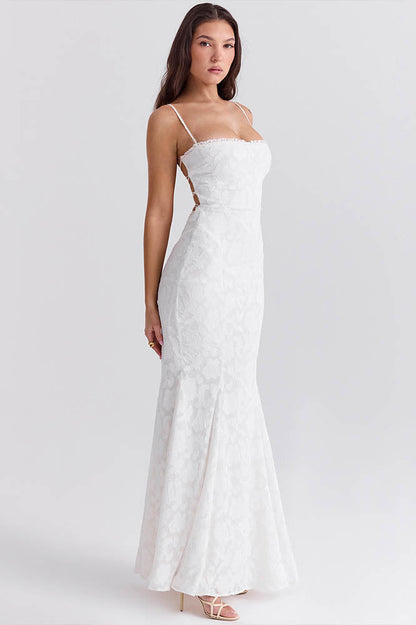 Tied Allure – Backless Slim Dress