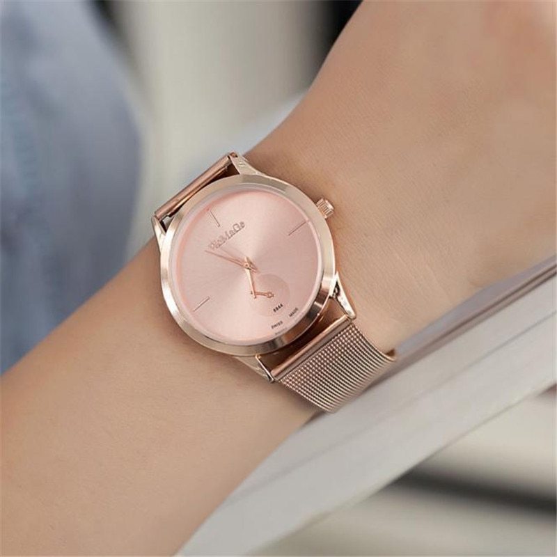 Fashion Alloy Belt Mesh Quartz Watch