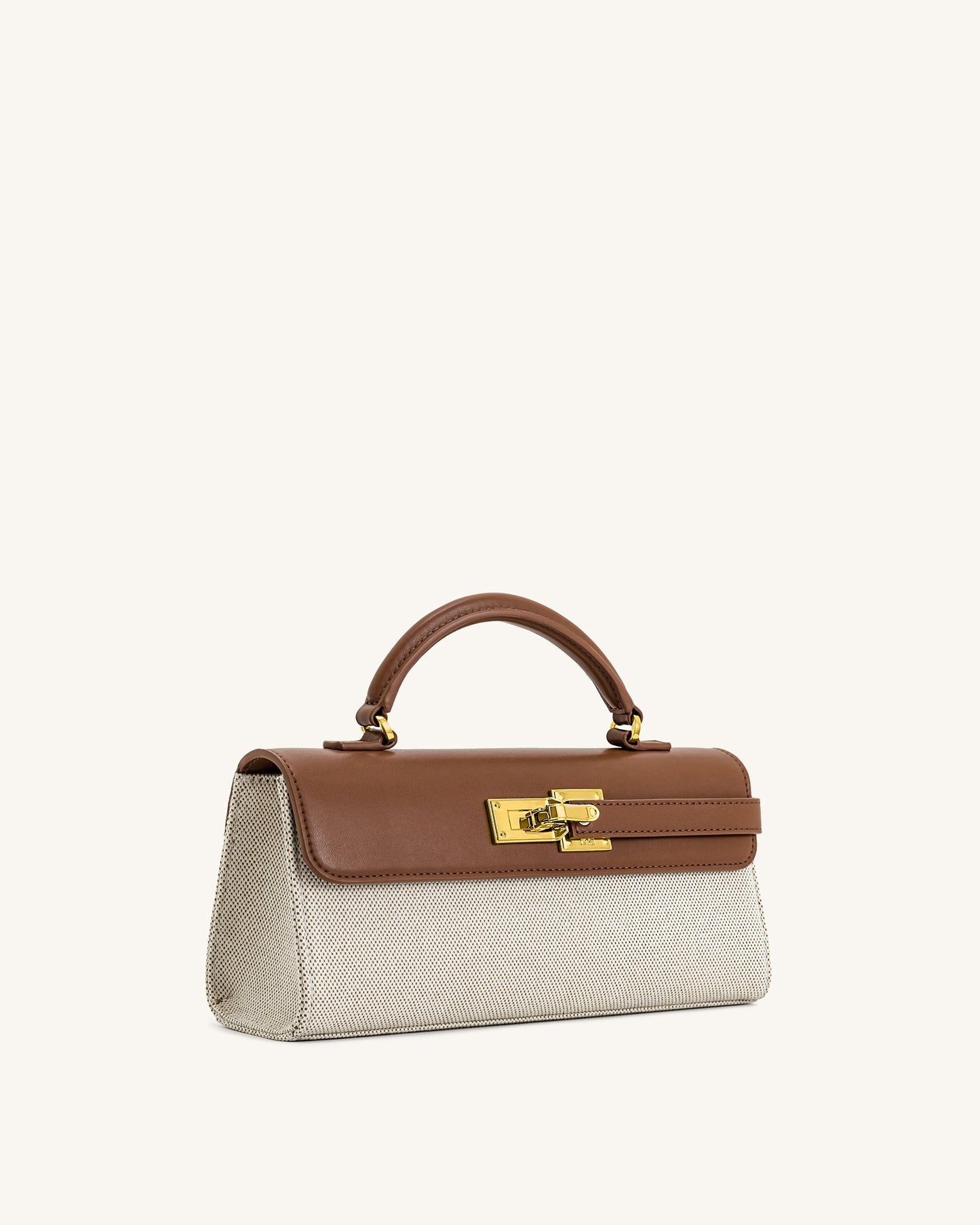 Keyla Top Handbag - Brown Canvas