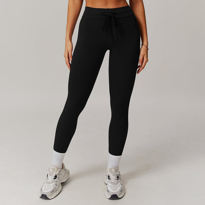 Cloud Sense High Waist Yoga Pants Belly Contracting Hip Raise Fitness Pants
