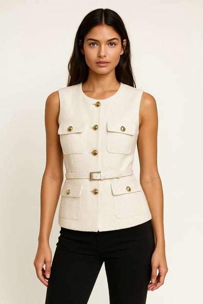 Arlena Belted Top