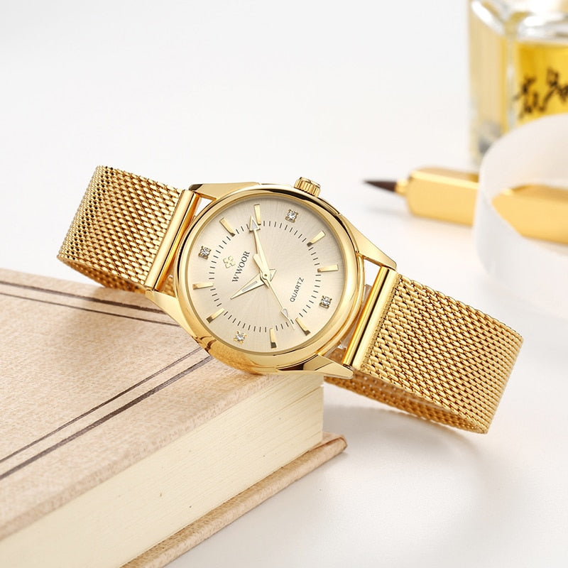 Luxury Women's Watch 18k Gold Plated