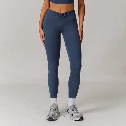 Nude Feel High Waist Hip Lift Yoga Bell-bottom Pants
