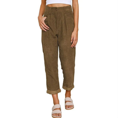 Clara™ | Retro Corduroy High-Waisted Pants