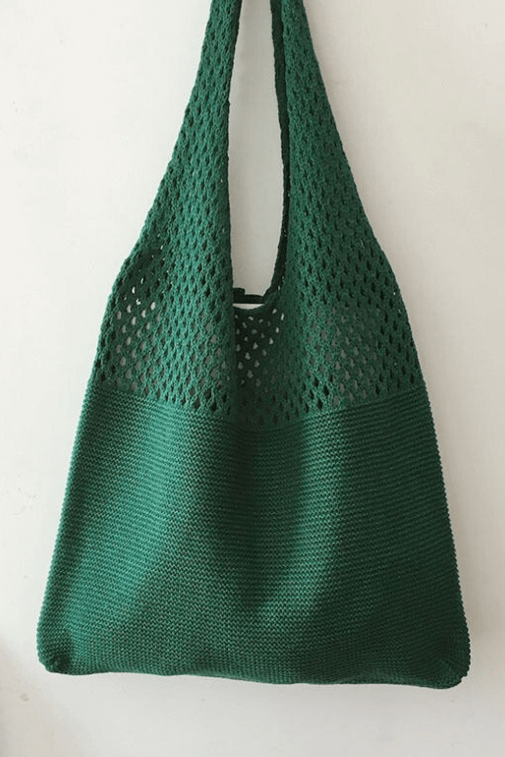 Bolsa de Praia de Crochê Fio de Malha