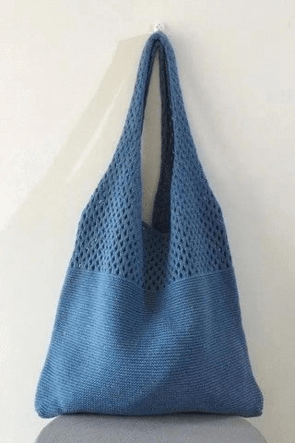 Bolsa de Praia de Crochê Fio de Malha