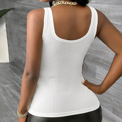 3-Pack Women's Ribbed Tank Tops Summer Sleeveless Slim Fit Basic Blouses
