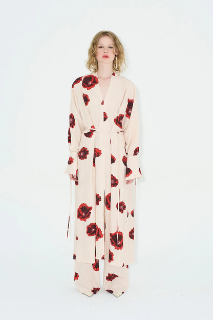 Sahara Print Kimono Dress