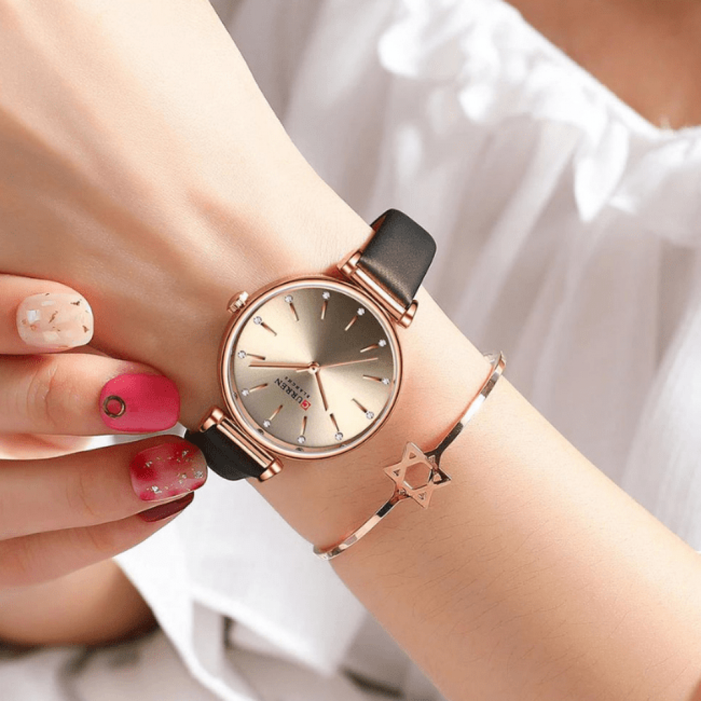 Leather Quartz Watch